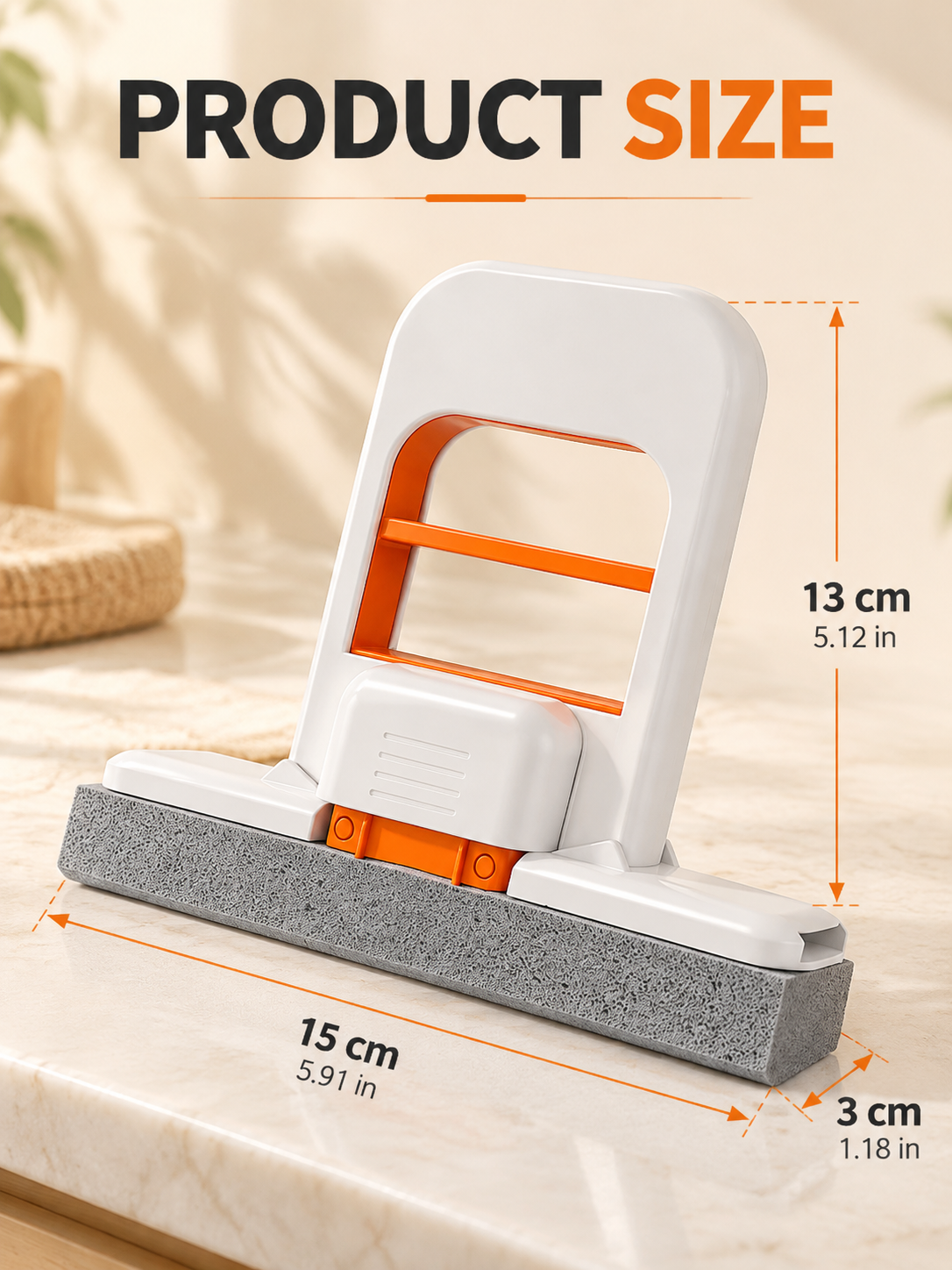 🧽 Foldable Handheld Sponge Squeegee – Quick Water Removal & Easy Countertop Cleaning