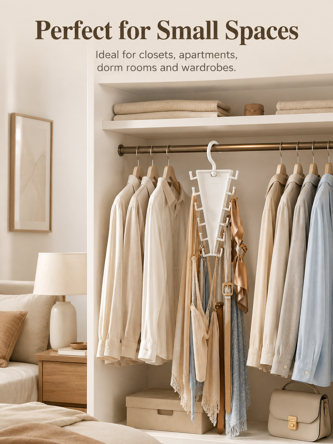 👚12-Hook Rotating Closet Organizer
