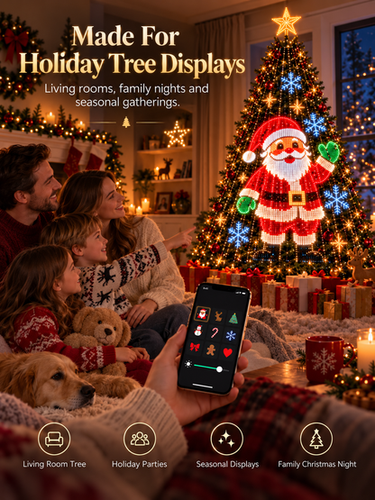 🎄 Smart Animated Christmas Tree Lights | App-Controlled LED Holiday Display ✨