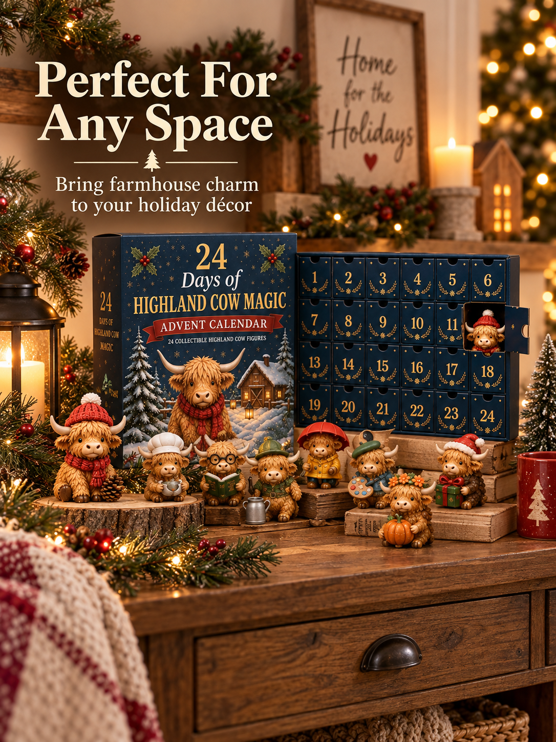 🎁24-Day Highland Cow Advent Calendar