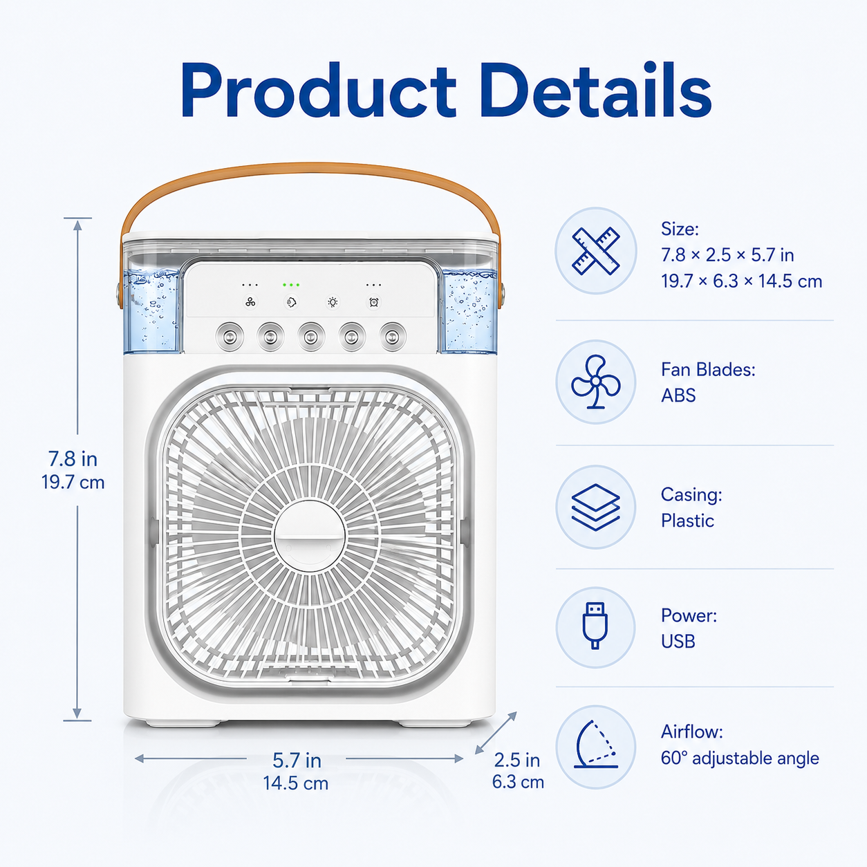 ❄️ 4-in-1 Personal Air Cooler