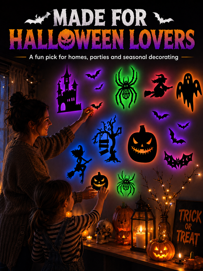 🎃 Halloween Glow Wall Stickers