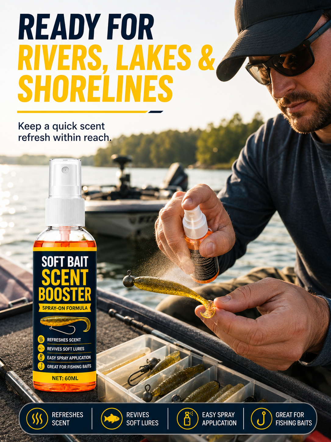 🎣Soft Bait Scent Booster Spray