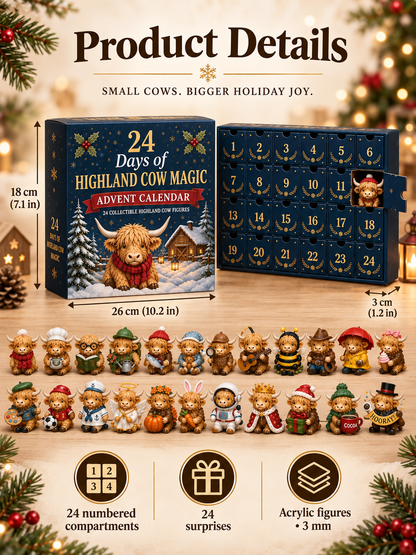 🎁24-Day Highland Cow Advent Calendar