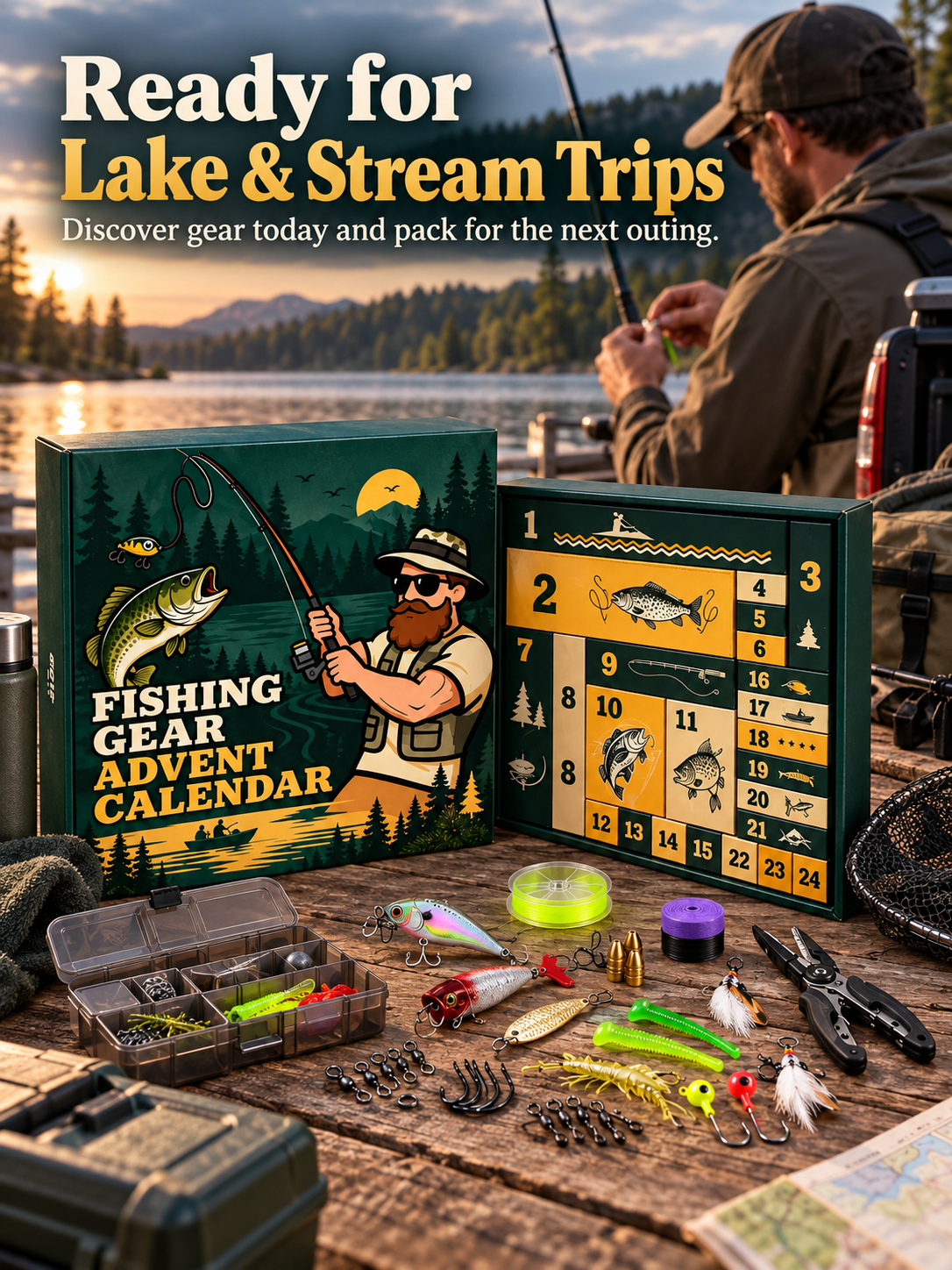Fishing Advent Calendar – 24-Day Tackle & Lure Gift Set