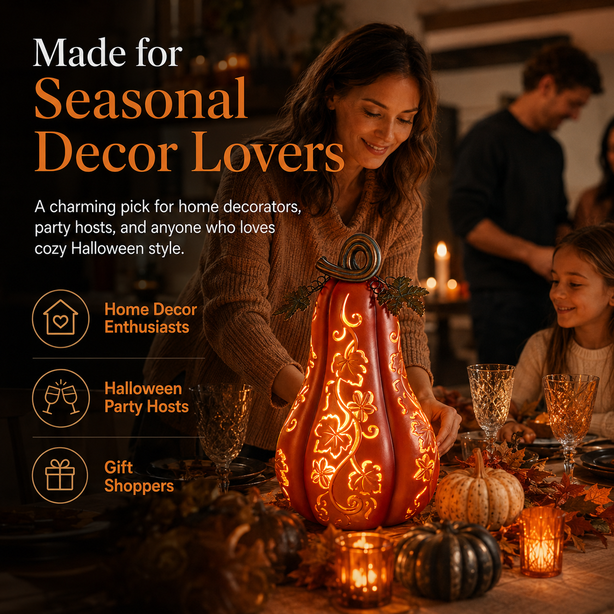 🎃Light-Up Halloween Gourd Decoration