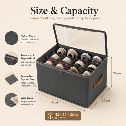 👟 Collapsible Shoe Storage Organizer