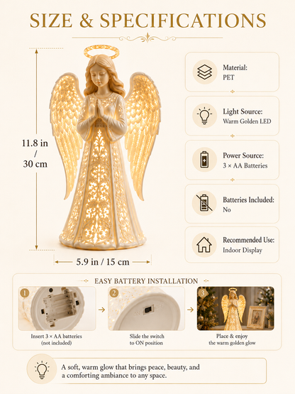 🎁Lighted Christmas Angel Figurine