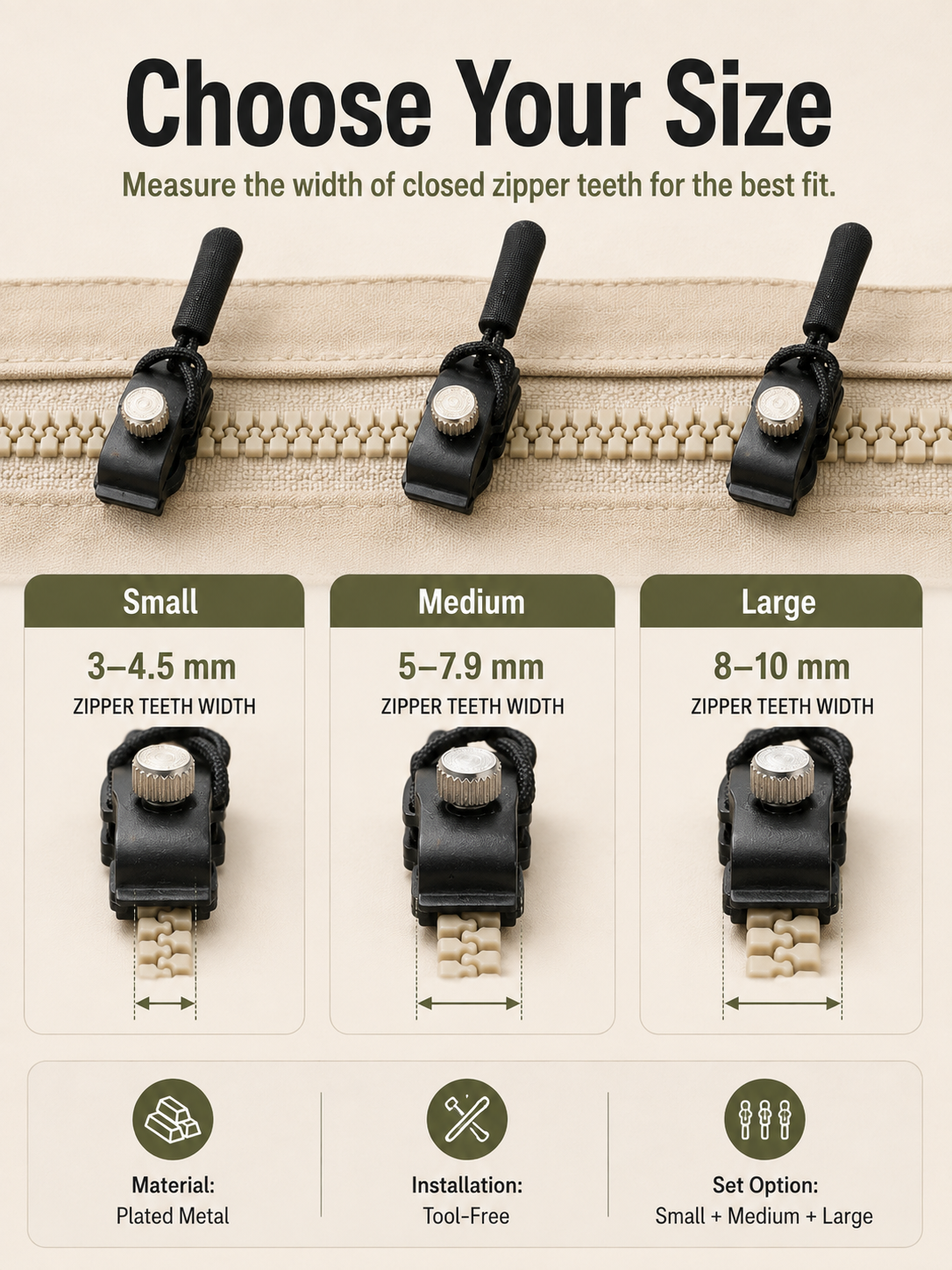 🧵Universal Detachable Zipper Repairer