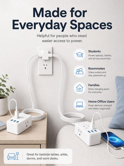 Dual-Head Extension Cord