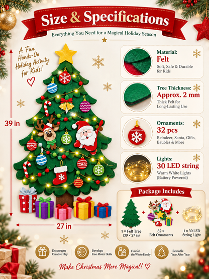 🎁DIY Felt Christmas Tree Set