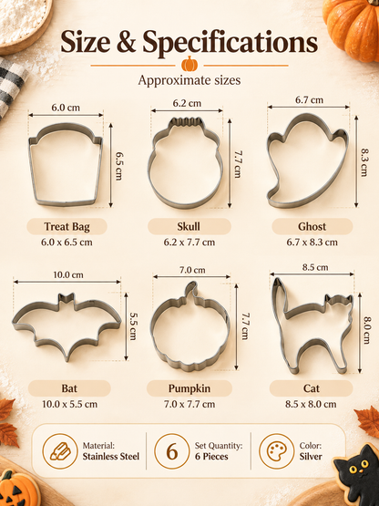 6-Piece Holiday Cookie Cutter Set