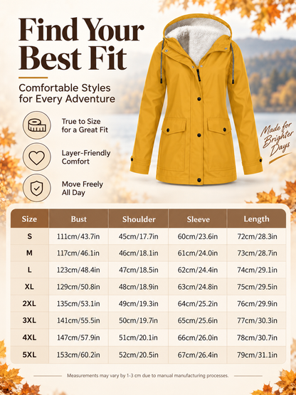 ❤️‍🔥 Women's Plush-Lined Windproof Hooded Jacket