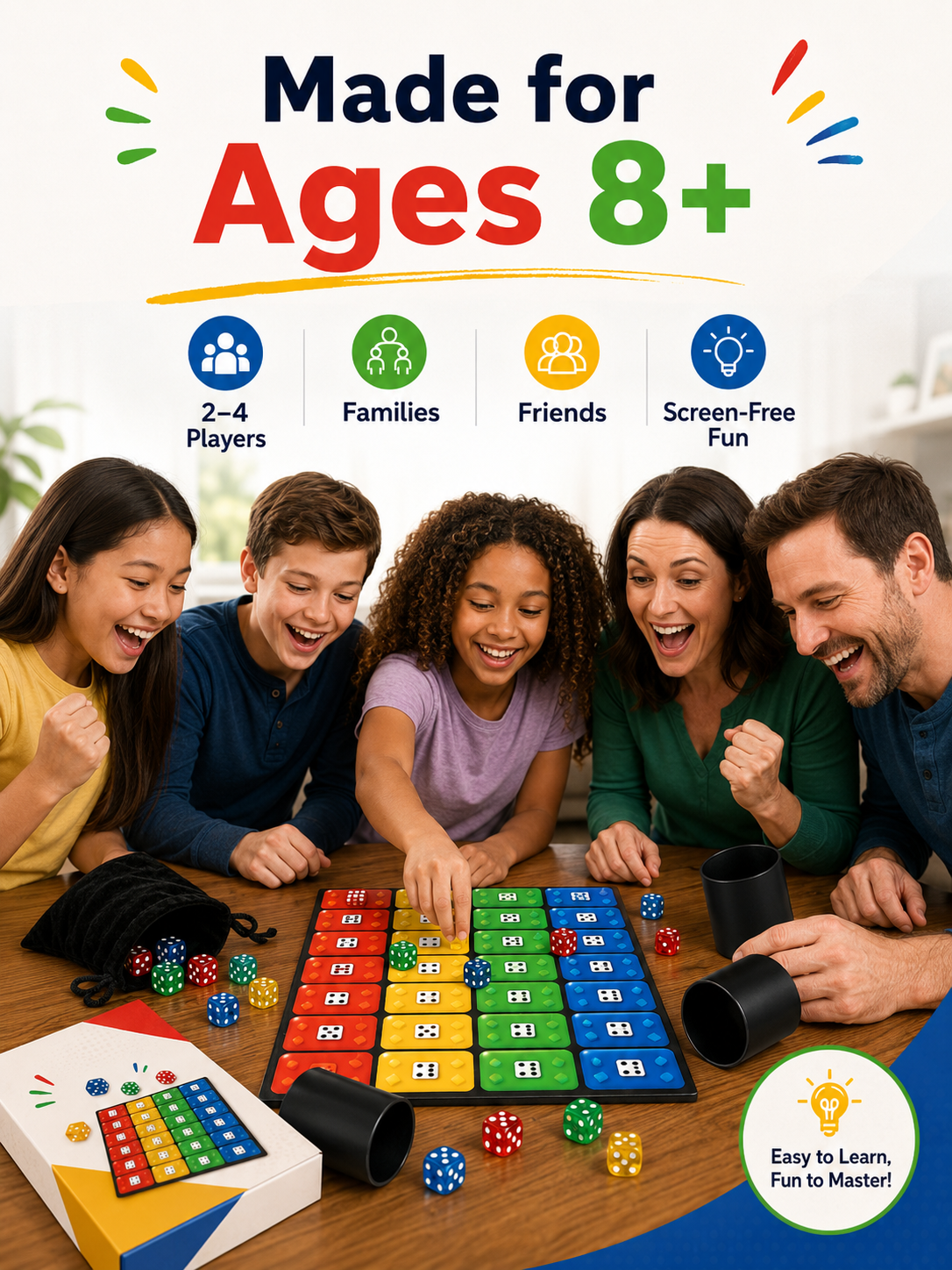 🎲Fast-Paced Color Matching Dice Game