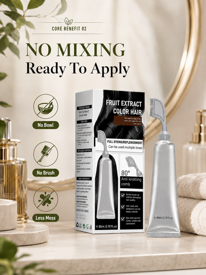 🔥Hot sell TODAY | Instant Gray Coverage Hair Dye Comb for Men & Women