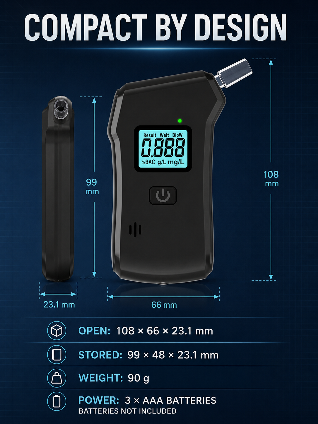 🍷🚫Portable breath alcohol tester