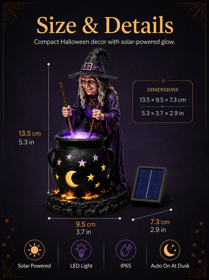🔮Witch Cauldron Solar Garden Light
