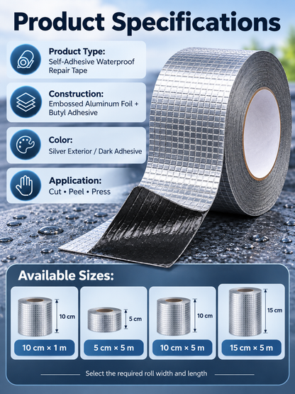 🛠️ Heavy-Duty Butyl Waterproof Repair Tape