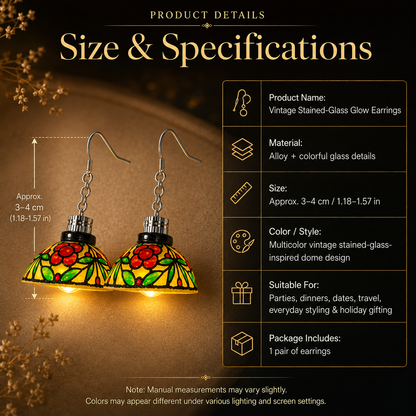 ✨ Luminous Stained Glass Dome Earrings