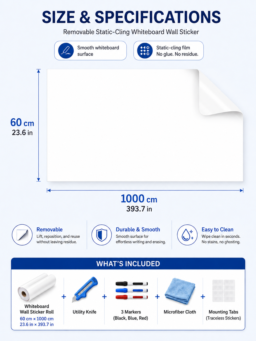 The Blueprint Deskmat Includes the Blueprint Marker💻✏️ A Double-Sided Deskmat to Draw, Erase & Redraw As Needed.