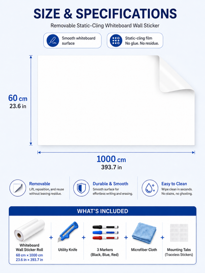 The Blueprint Deskmat Includes the Blueprint Marker💻✏️ A Double-Sided Deskmat to Draw, Erase & Redraw As Needed.