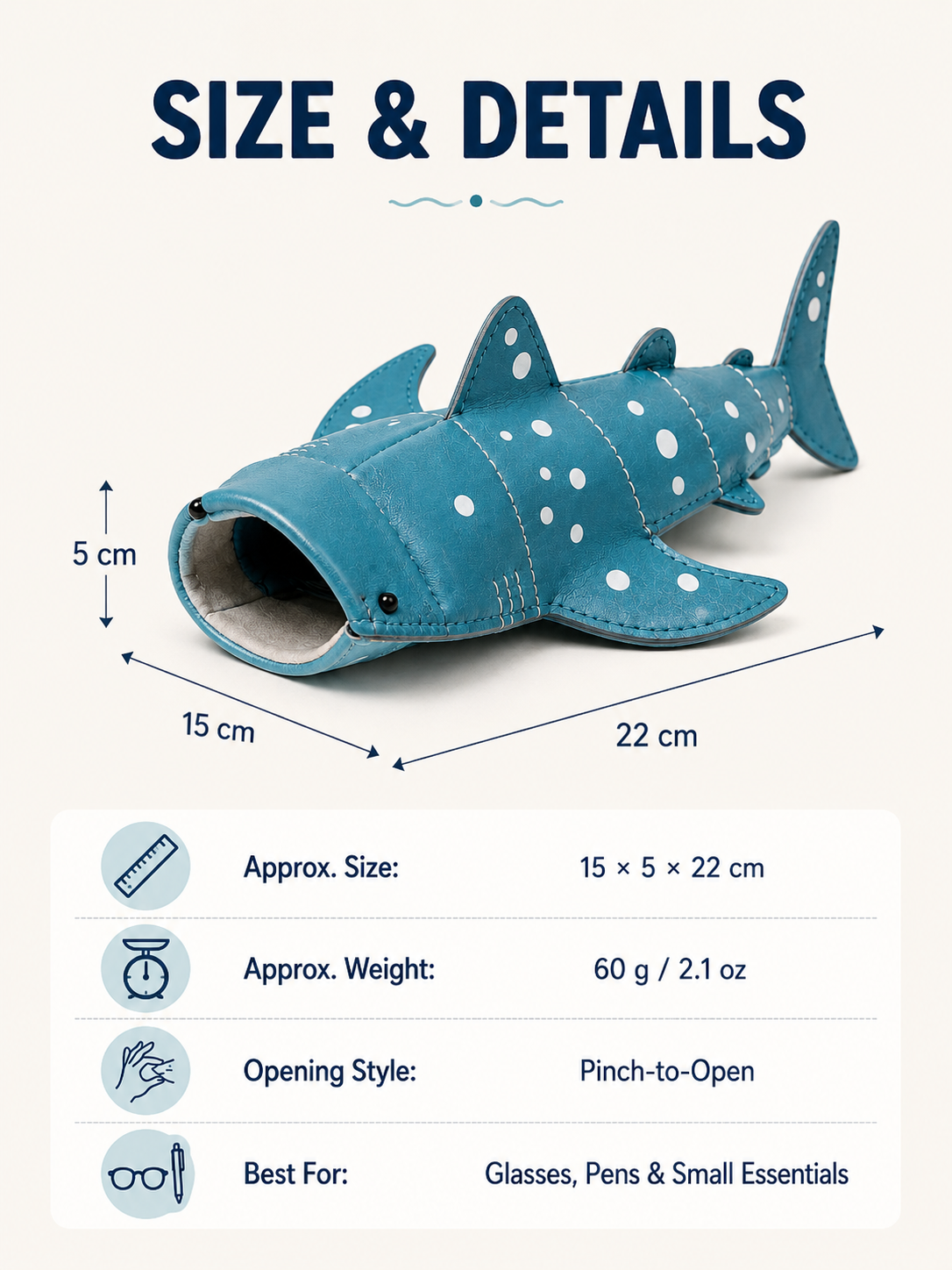 🦈3D Whale Shark Storage Pouch