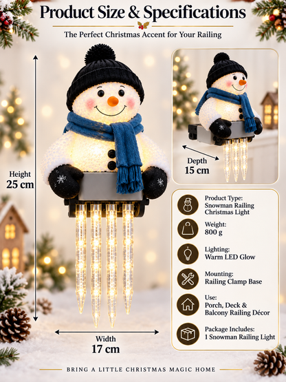 ☃️Snowman Railing Christmas Light