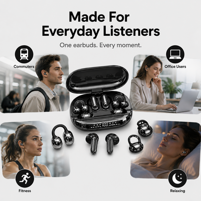 🔥 6-Earbud 3-in-1 Wireless Headphones & Emergency Phone Charger