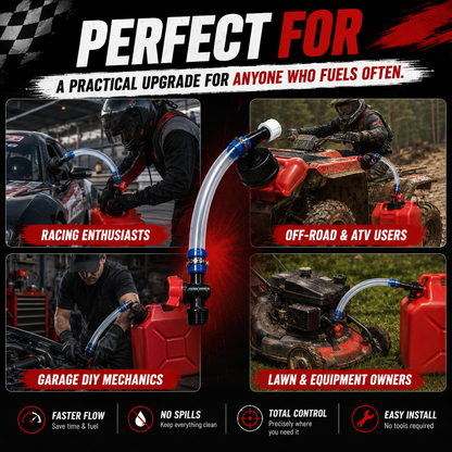 ⛽ Racing Fuel Can Upgrade Kit – No Spill Fuel Jug Nozzle Kit