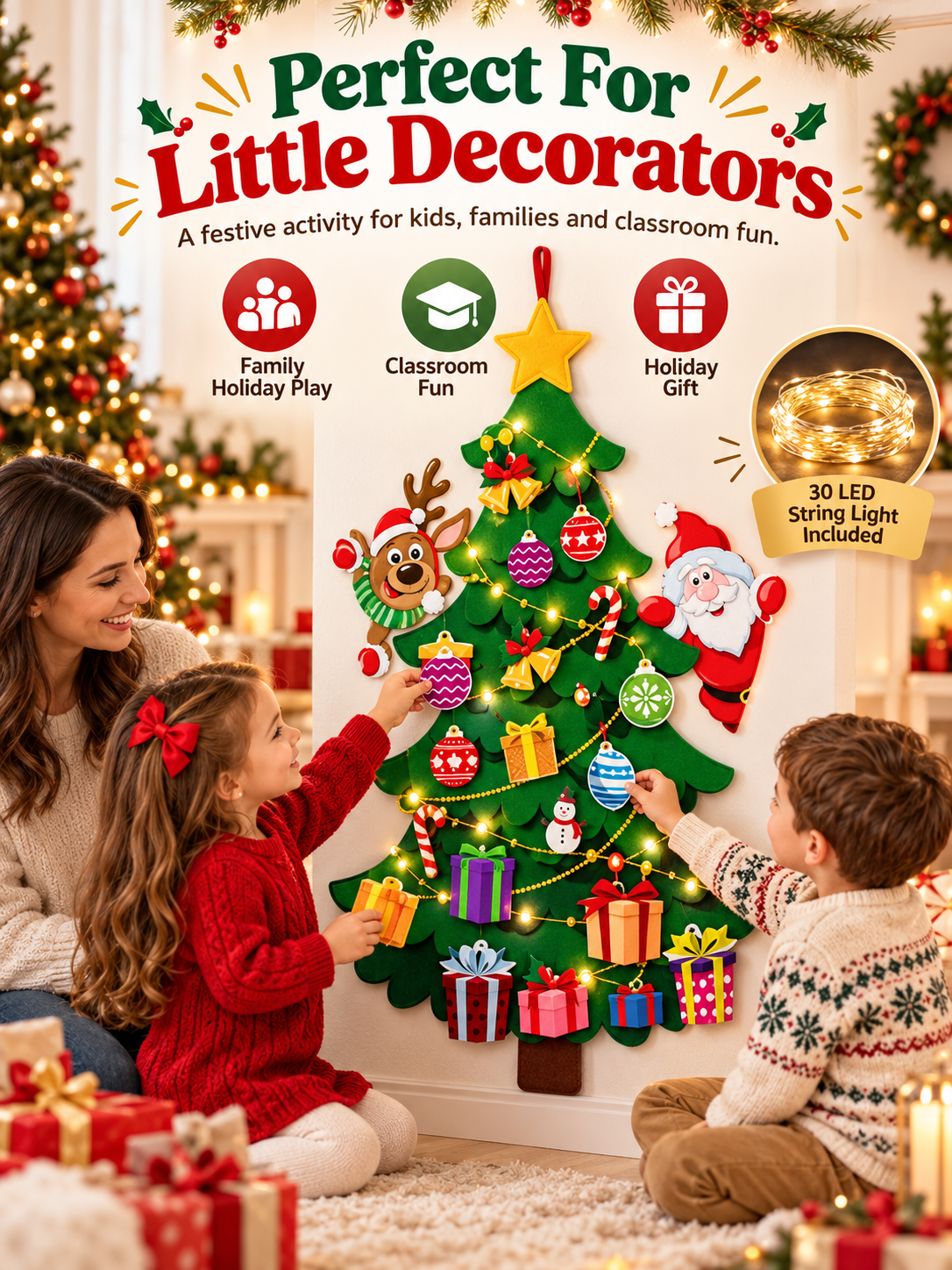 🎁DIY Felt Christmas Tree Set