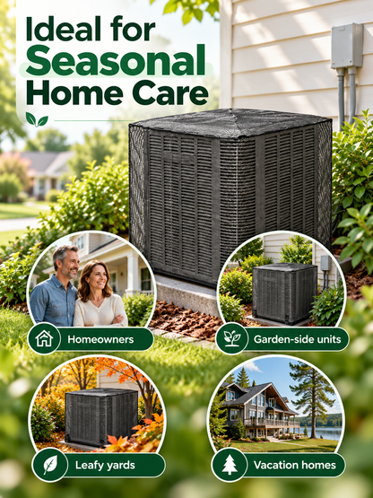 ❄️ Heavy-Duty Mesh AC Cover – All-Season Outdoor Protection