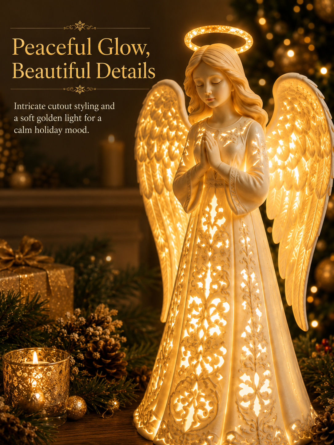 🎁Lighted Christmas Angel Figurine