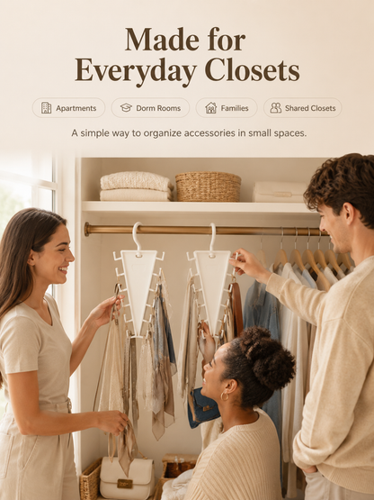 👚12-Hook Rotating Closet Organizer