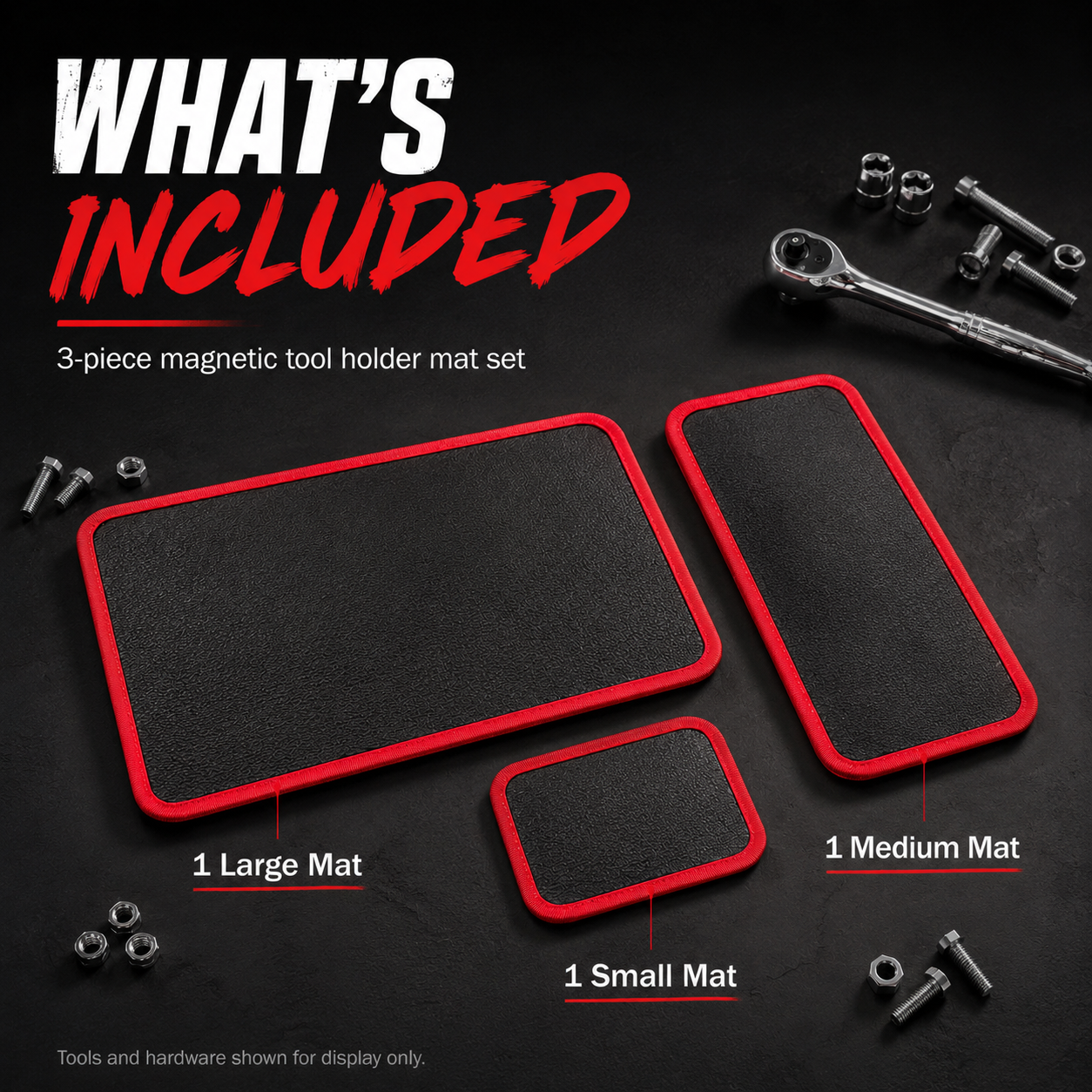 🔧 Flexible Magnetic Tool Holder Mat Set