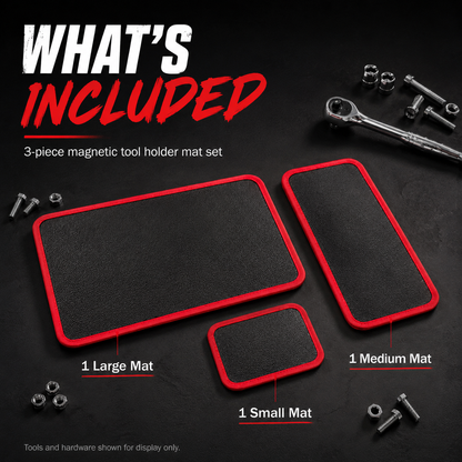 🔧 Flexible Magnetic Tool Holder Mat Set