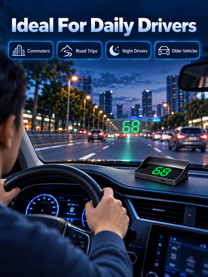 🔥In-vehicle head-up display with GPS functionality