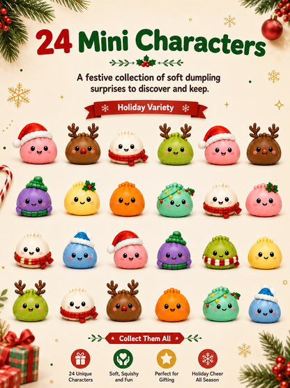 🎁Mini Dumpling Squishy Advent Calendar