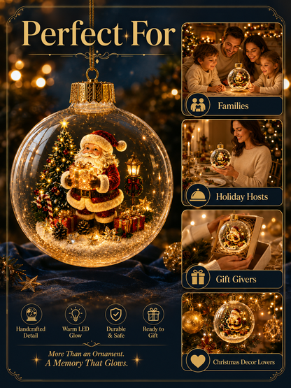 ✨ Magical Illuminated 3D Christmas Baubles – Bring Your Tree to Life!