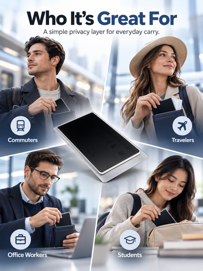 🛡️Side-View Privacy Card Sleeve - Protect your personal privacy