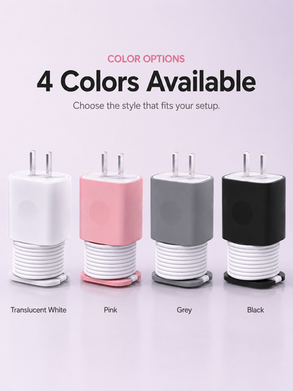 2-in-1 Silicone Charger Protective Case (with Cable Storage)