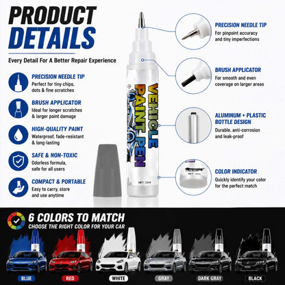 🔥 50% OFF TODAY |🚗 Car Scratch Repair Pen – Quick Touch Up Paint For Car Scratches