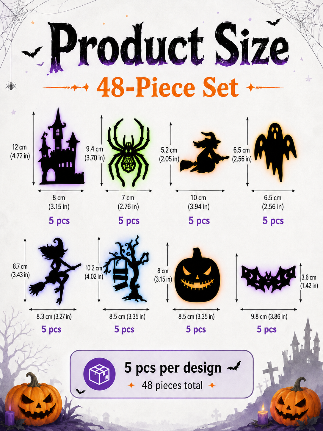 🎃 Halloween Glow Wall Stickers