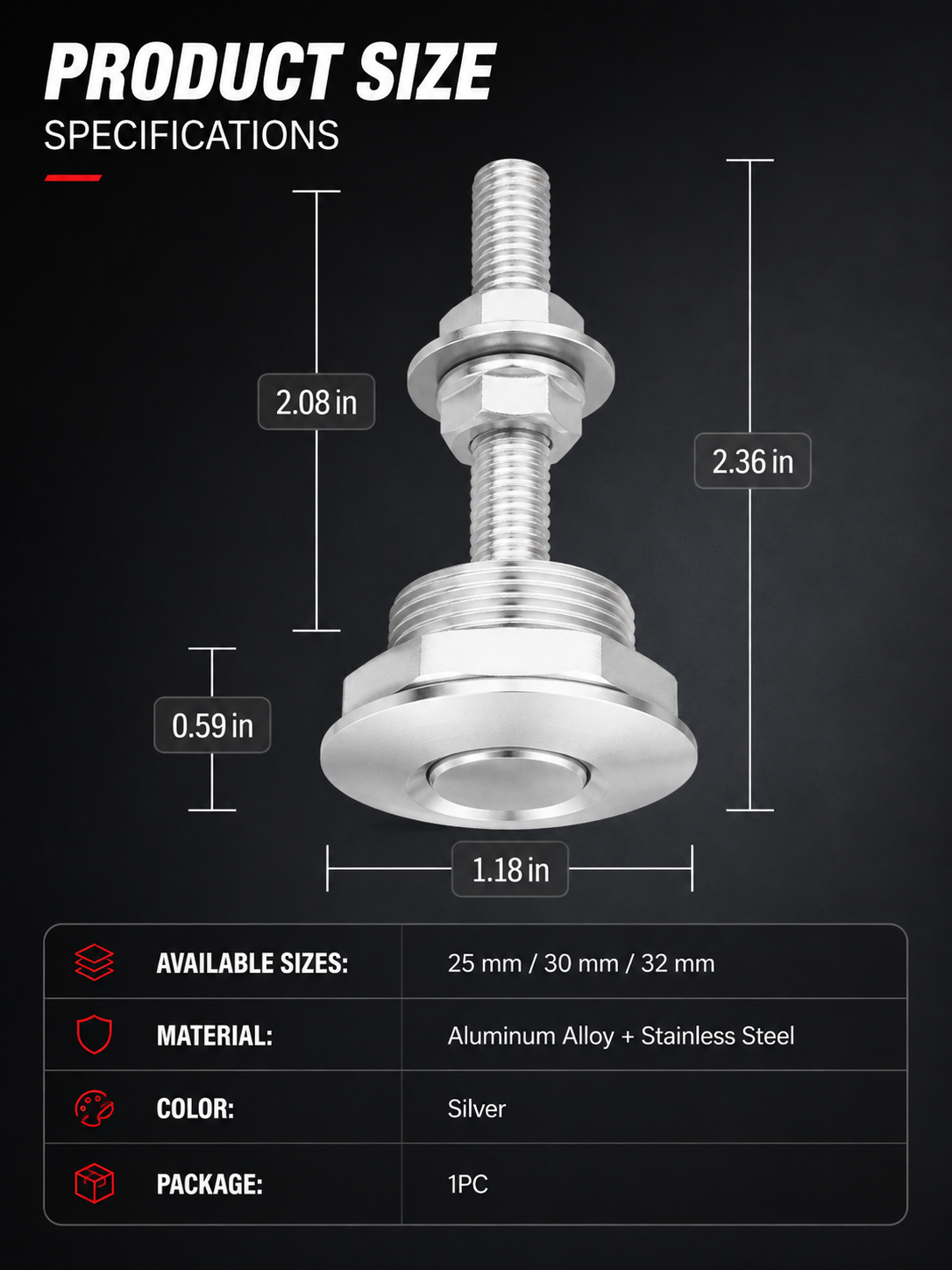 ⚙️Push-Button Quick-Release Hood Latch