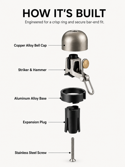 Handlebar Plug-Type Road Bike Bell
