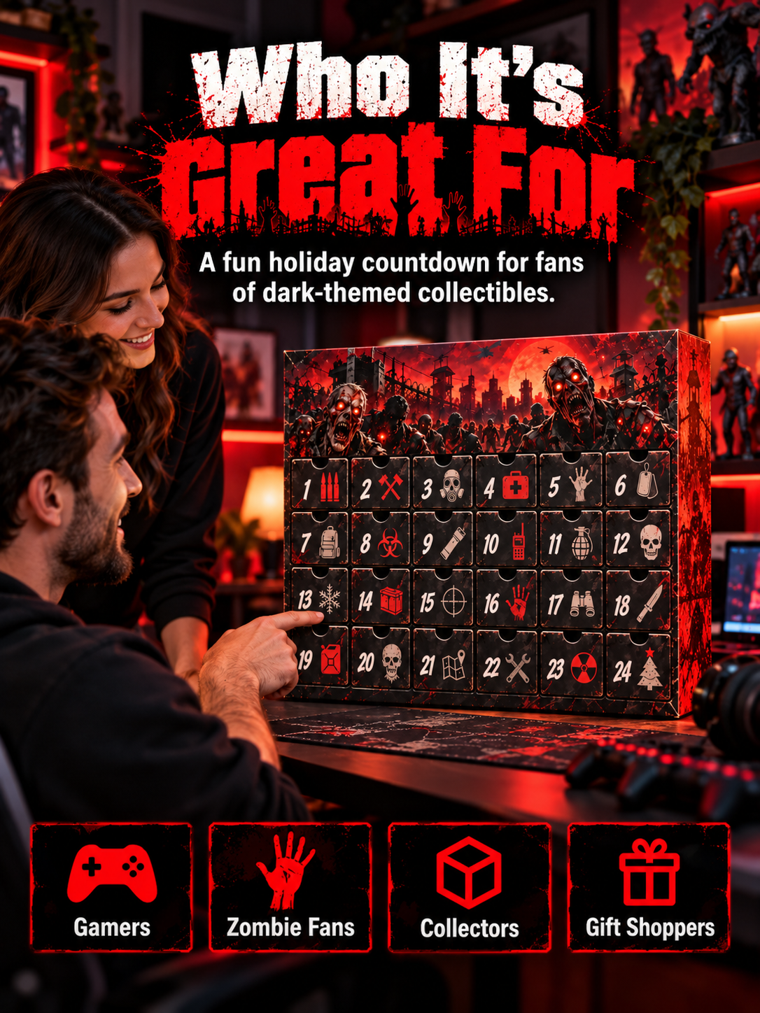 🧟 24-Day Zombie Tactical Collectibles Advent Calendar