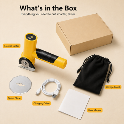 ⚡ Cordless Electric Scissors | Powerful Rotary Cutter for Cardboard, Fabric & DIY