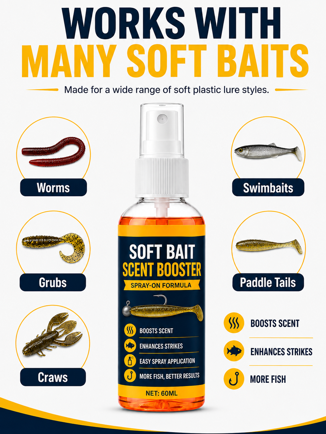 🎣Soft Bait Scent Booster Spray