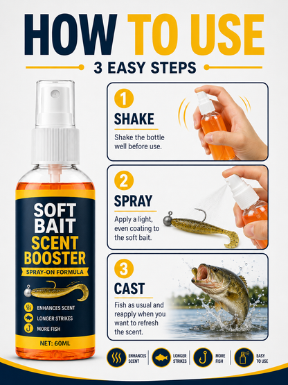 🎣Soft Bait Scent Booster Spray