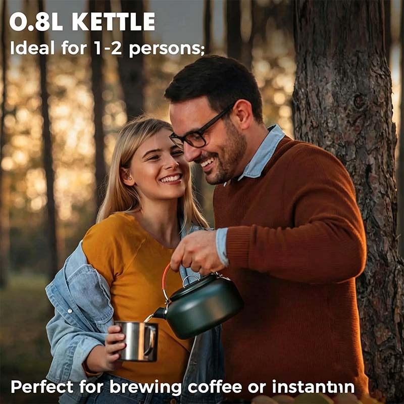 🔥HOT SALE 49% OFF🍳2026 Pro Outdoor Camping Cookware: 3-in-1 Ultra-Light Pots, Pans & Kettle Set! 🏕️🛒