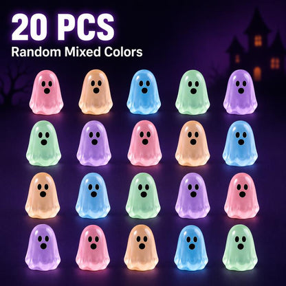 🎃Glow In Dark Cute Ghost Resin Bead Set👻